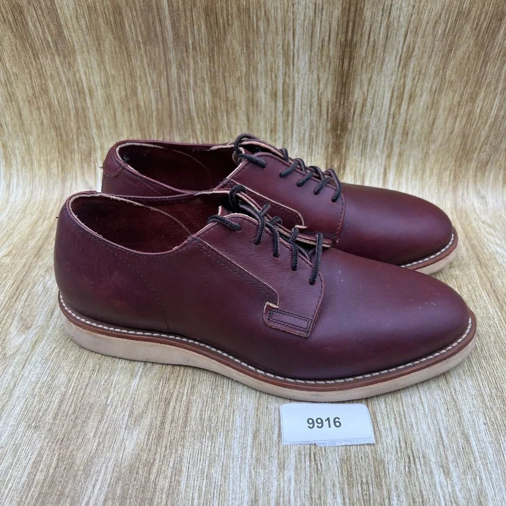 Red Wing Postman Oxford Men's Size 7 Oxblood Burgundy Leather‎ Derby Shoes 3117